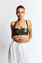 Imprisoned Harness Black Matt Leather
