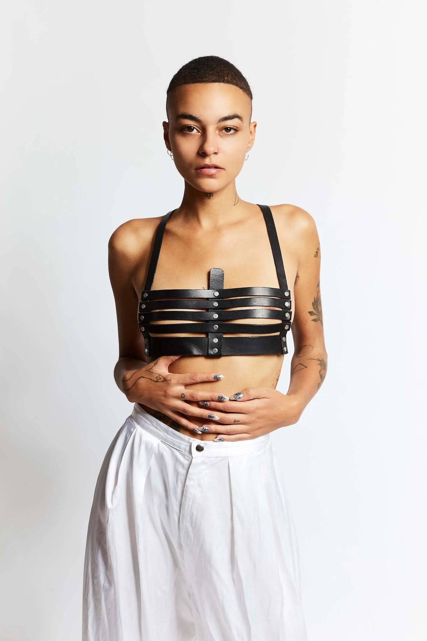 Imprisoned Harness Black Matt Leather