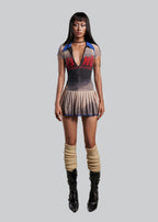 IUNU Printed Tennis mini dress