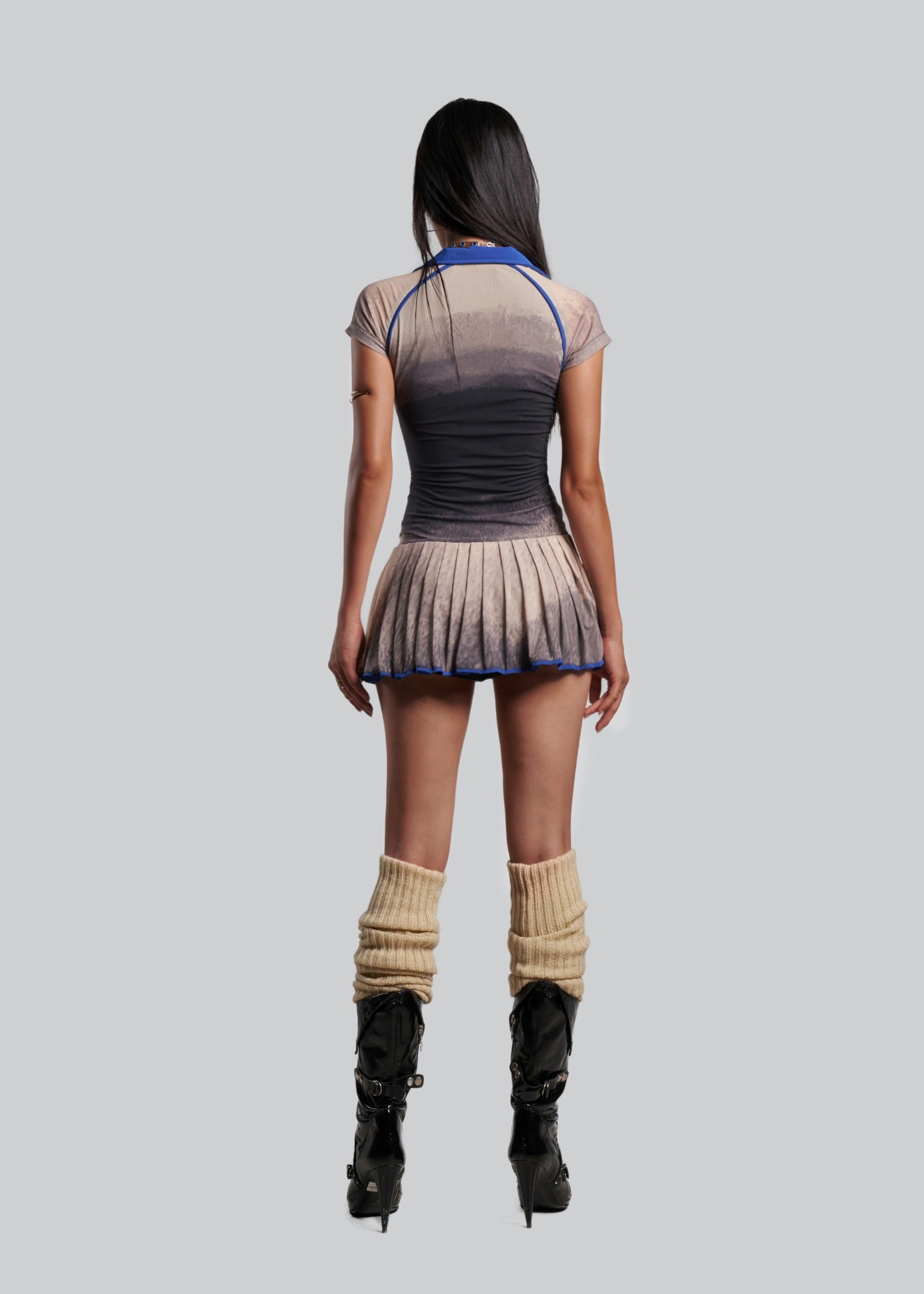 IUNU Printed Tennis mini dress