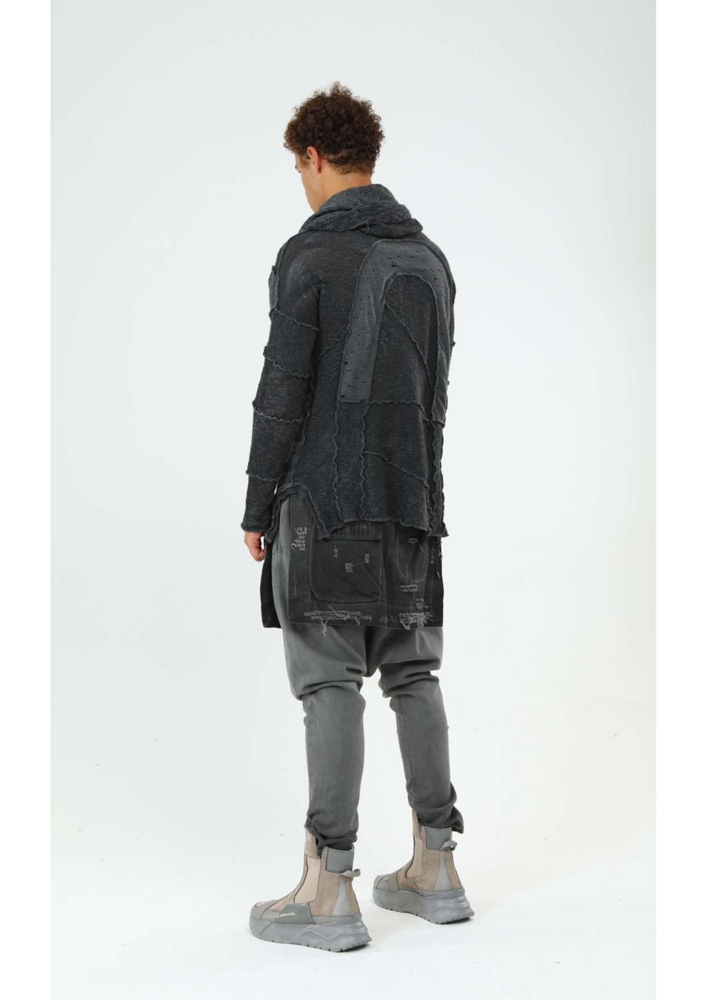 Men's Trousers with Front and Back Extra Layers