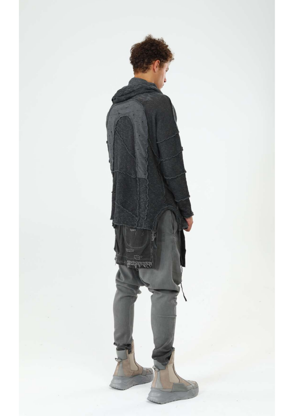 Men's Trousers with Front and Back Extra Layers
