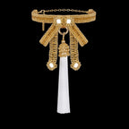5" Gold Cap Polyester Tassel - 5 color variations
