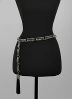 Beaded Adjustable Chain Belt with Removable Tassel - 7 Looks in 1