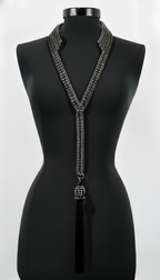 Beaded Tailored Collar with Removable Tie- 6 Looks in 1