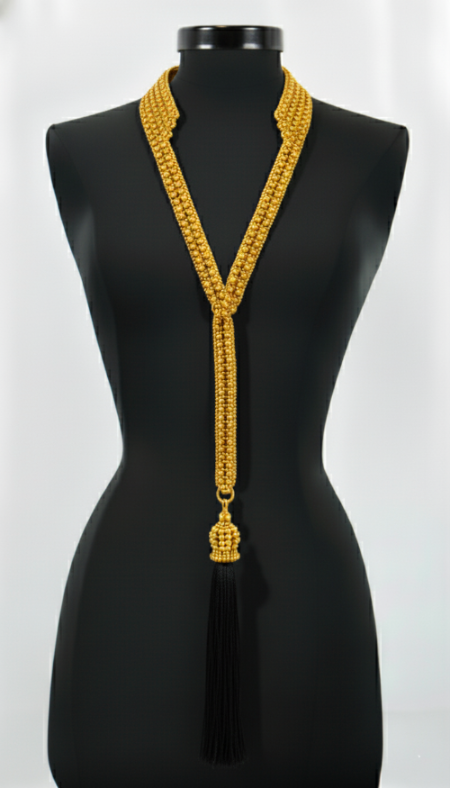 Beaded Tailored Collar with Removable Tie- 6 Looks in 1