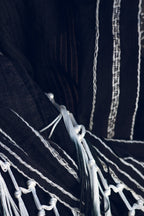 Black Ombre Fringe Hood