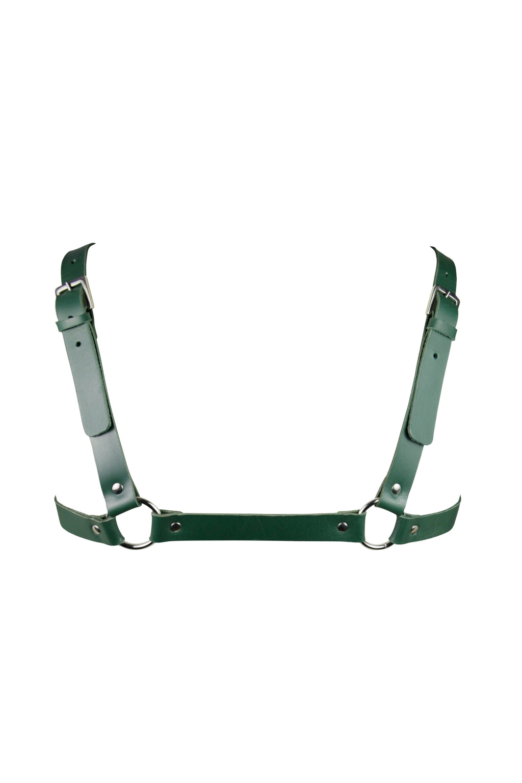 Studio Moonbow - Leather Chest Harness – Green