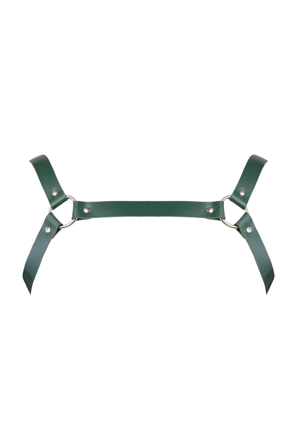 Studio Moonbow - Leather Chest Harness – Green