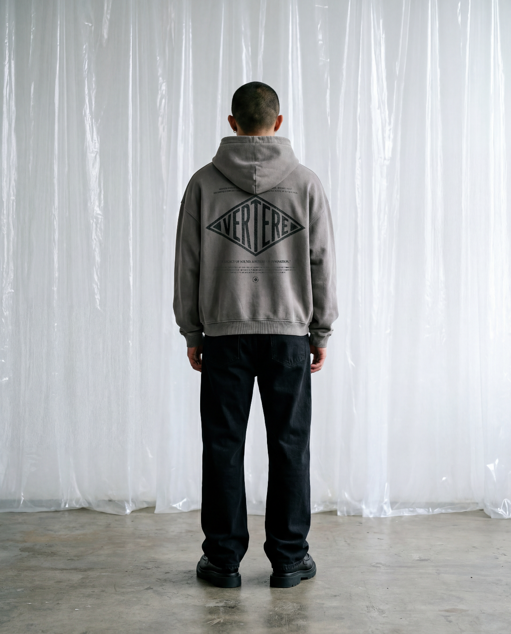 CORPORATE LOGO HOODIE - WASHED LAVA