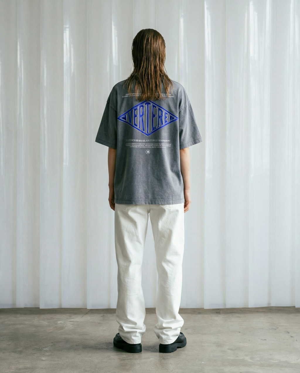 CORPORATE LOGO T-SHIRT - WASHED GREY
