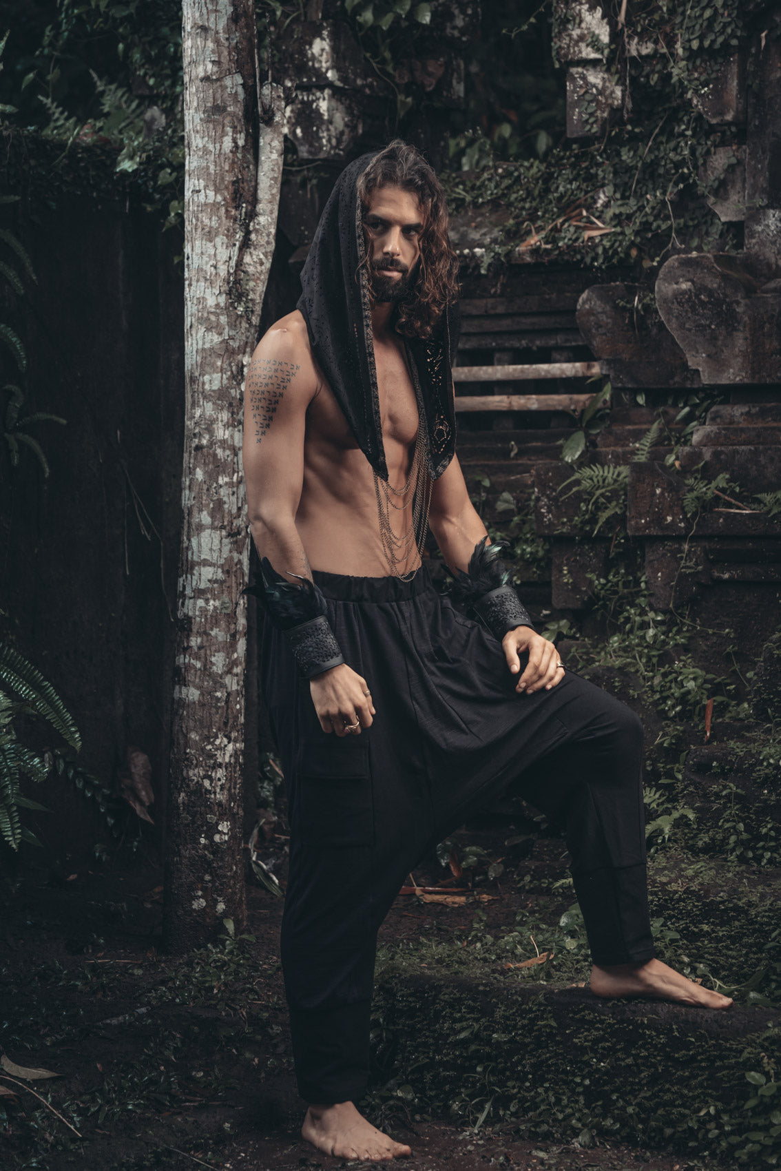Drop Crotch Harem Pants