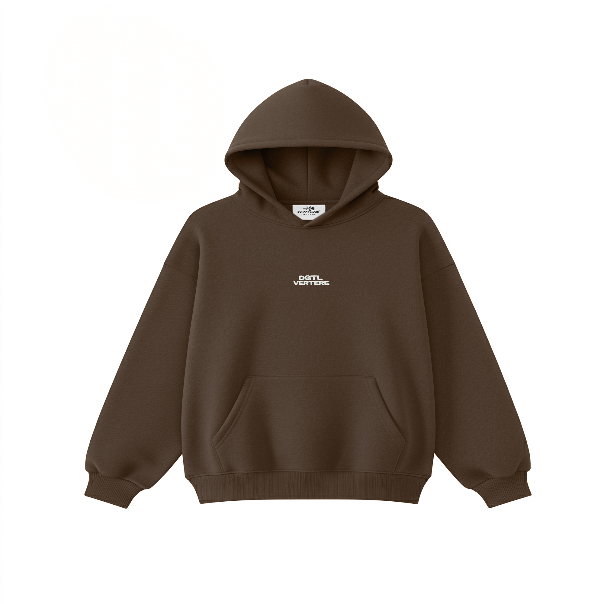 DGTL X VERTERE SYSTEM SHOCK HOODIE - COFFEE