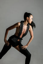 Dietrich Beaded Leather Tuxedo