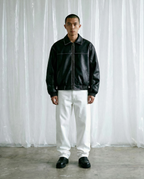 ENIGMA LEATHER JACKET - BLACK
