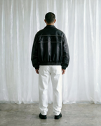 ENIGMA LEATHER JACKET - BLACK