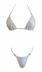 White Snake Bikini Set