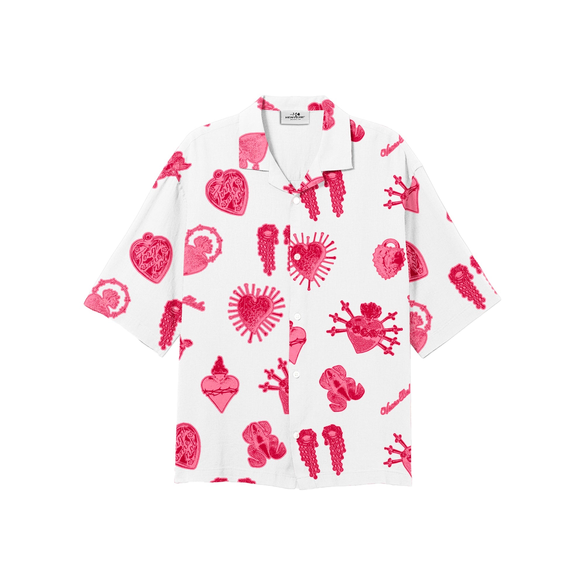 FORGET ME NOT VISCOSE SHIRT - WHITE