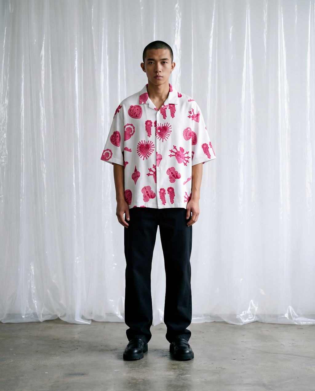 FORGET ME NOT VISCOSE SHIRT - WHITE