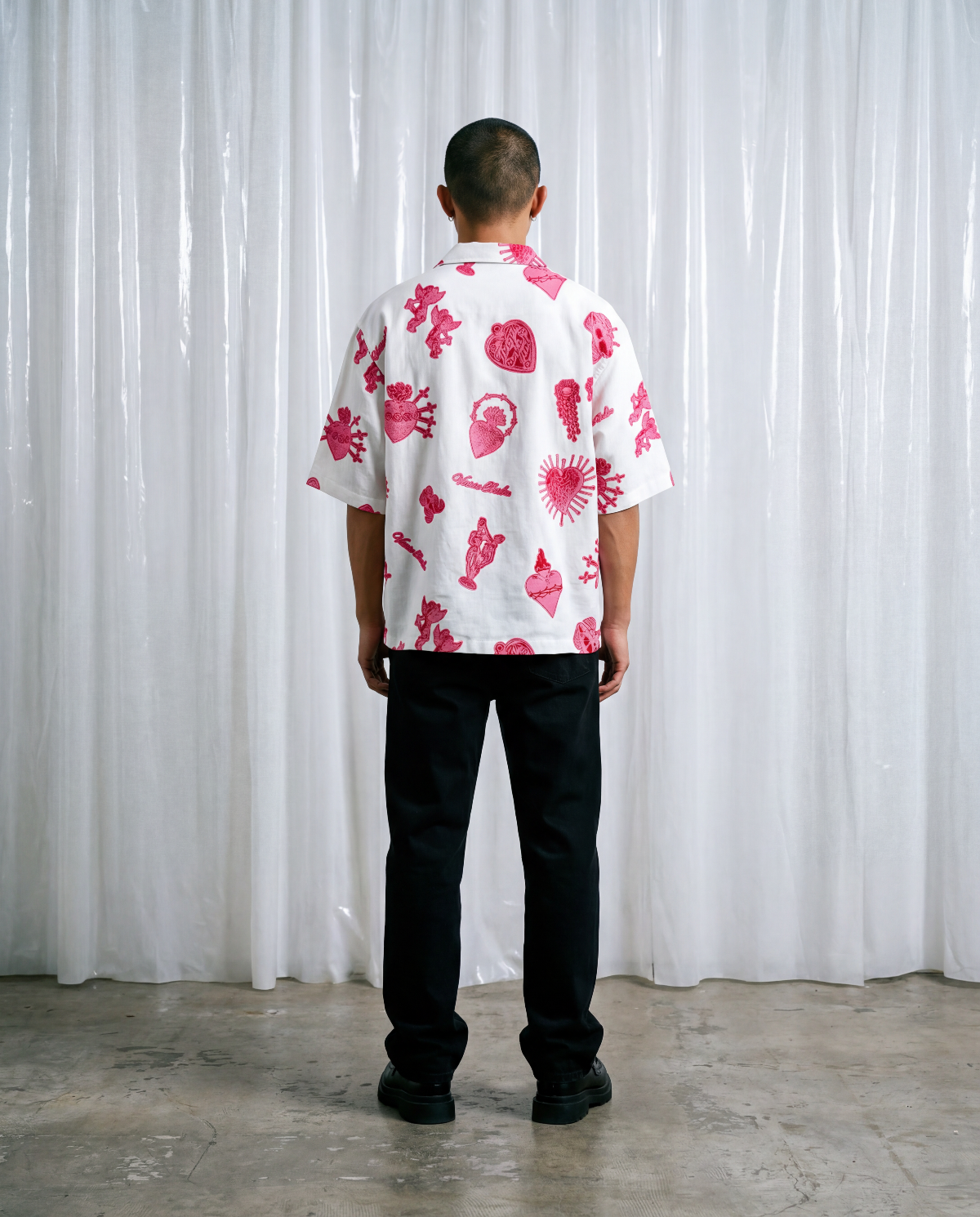 FORGET ME NOT VISCOSE SHIRT - WHITE