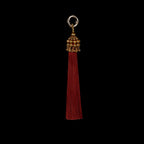 5" Gold Cap Polyester Tassel - 5 color variations