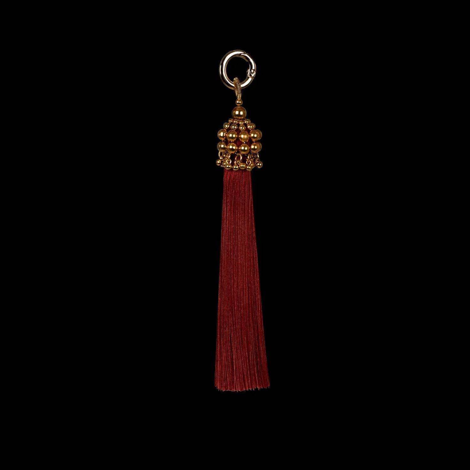 5" Gold Cap Polyester Tassel - 5 color variations