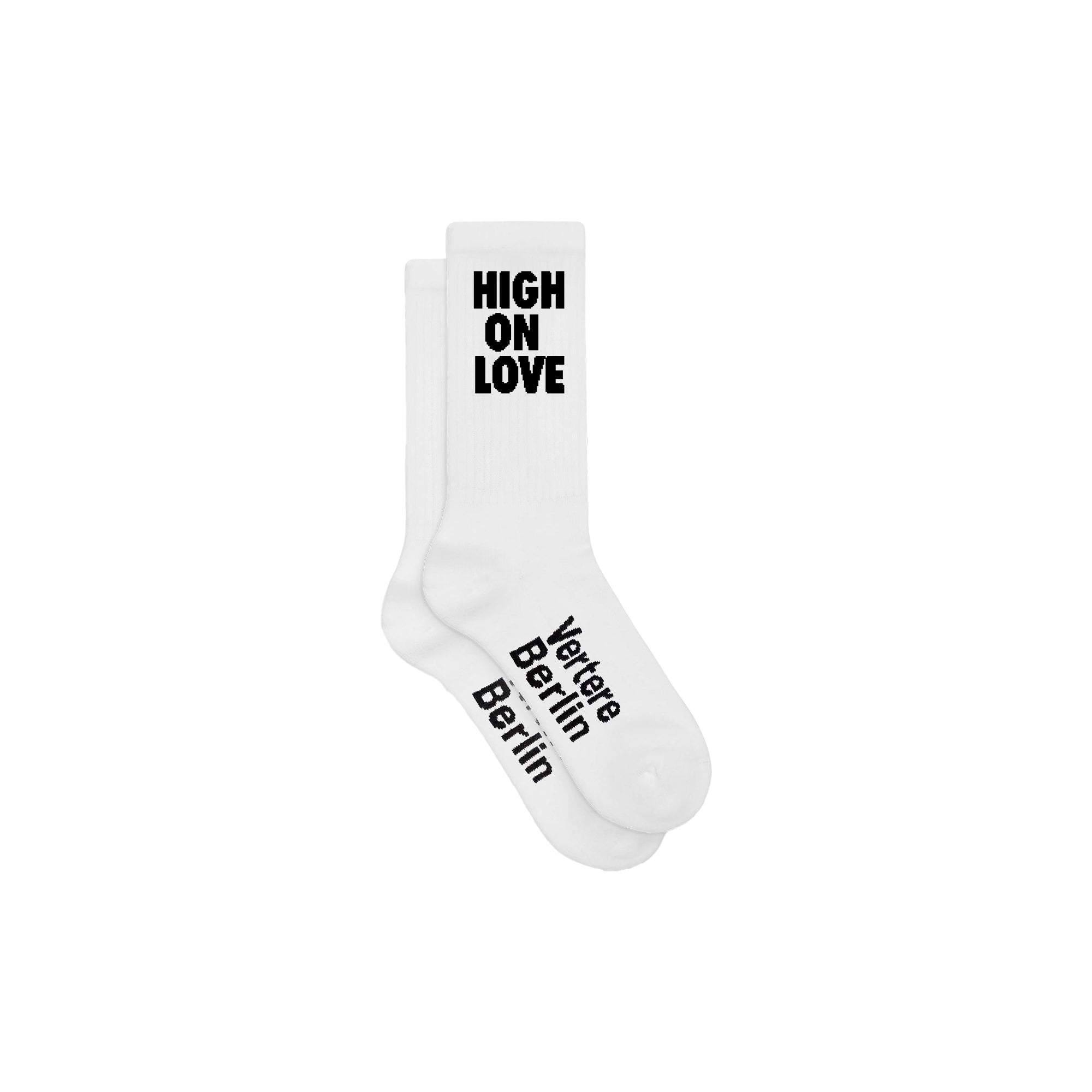 HIGH ON LOVE TENNIS SOCKS - WHITE