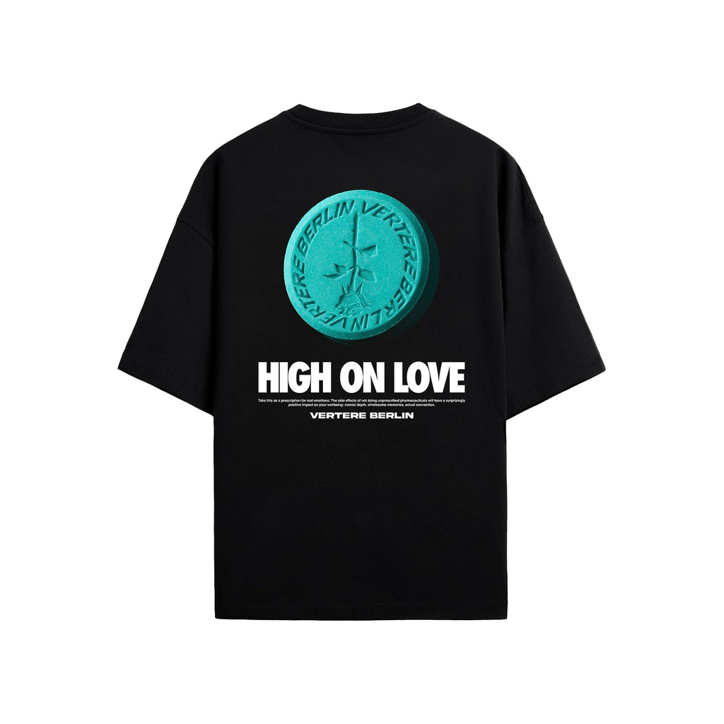 HIGH ON LOVE T-SHIRT - BLACK