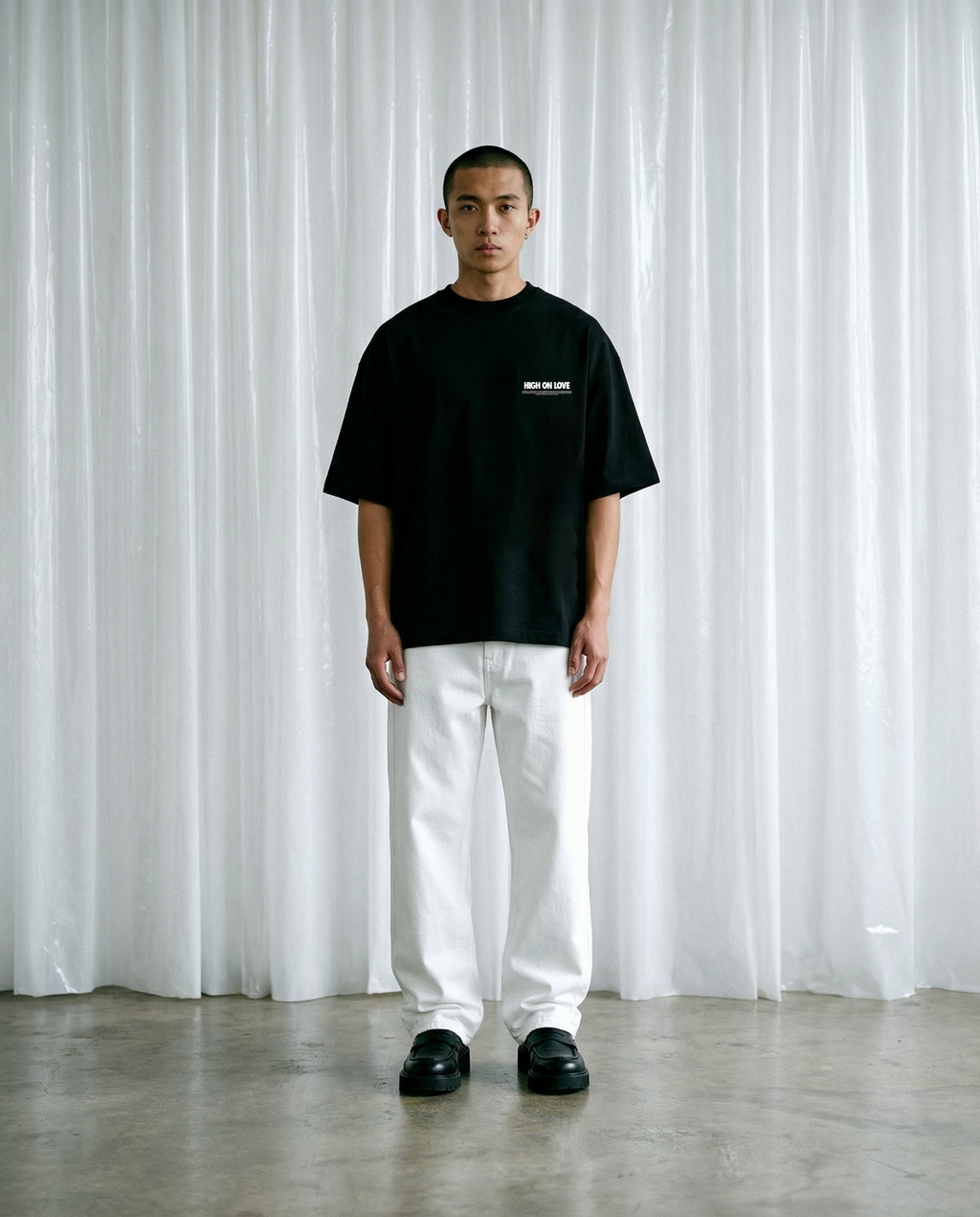 HIGH ON LOVE T-SHIRT - BLACK