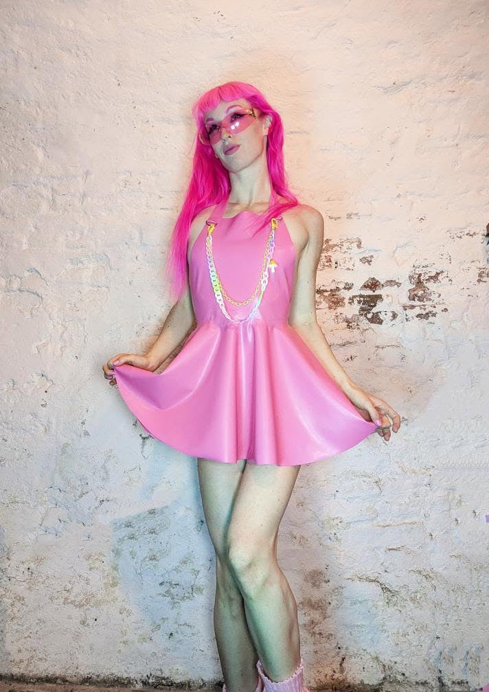 Liquid Disco Latex - Mellow dress - Pink