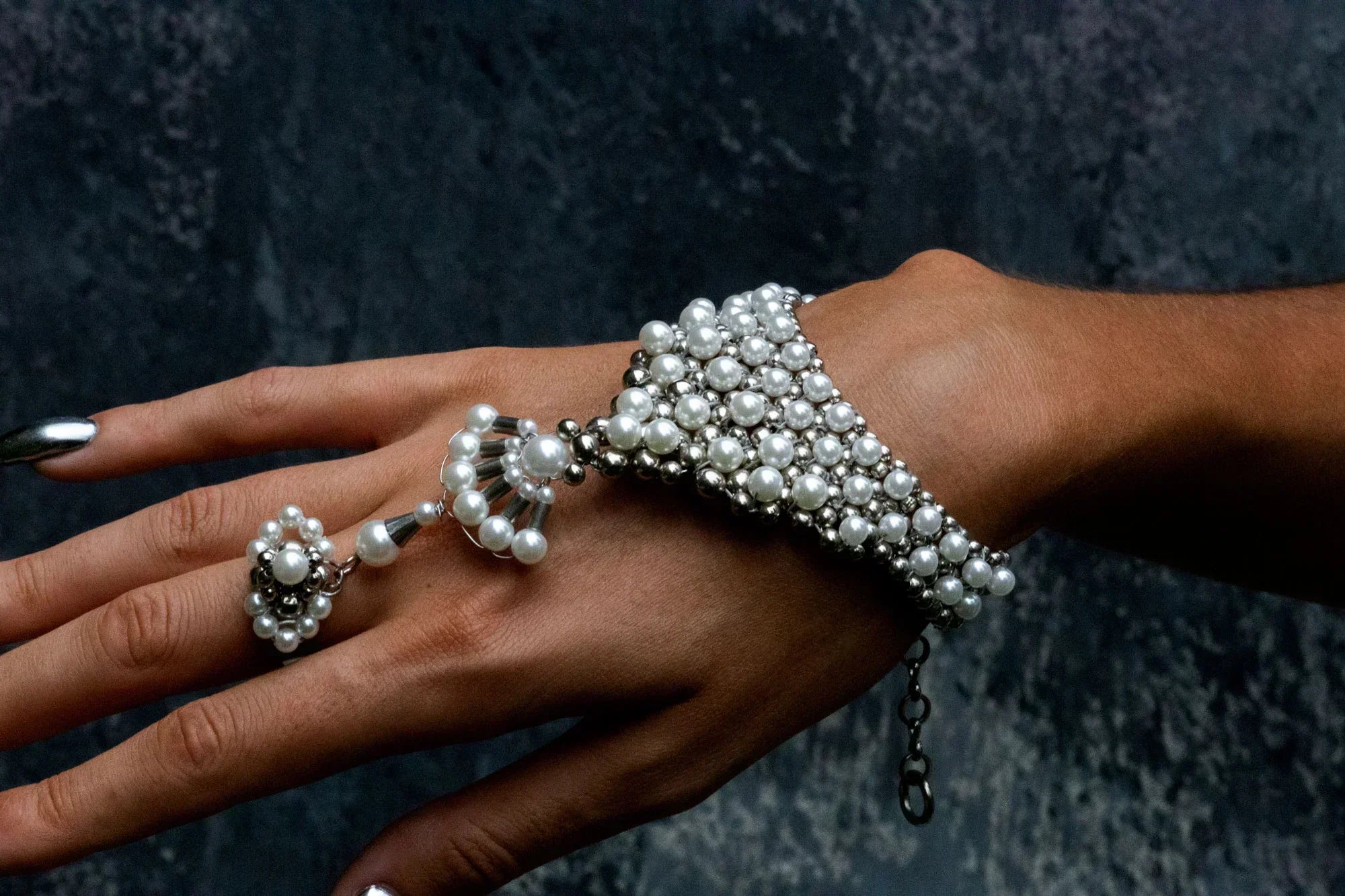 Mata Hari Ring & Hand Jewelry in 4 Color Variants