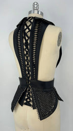 Dietrich Beaded Leather Tuxedo