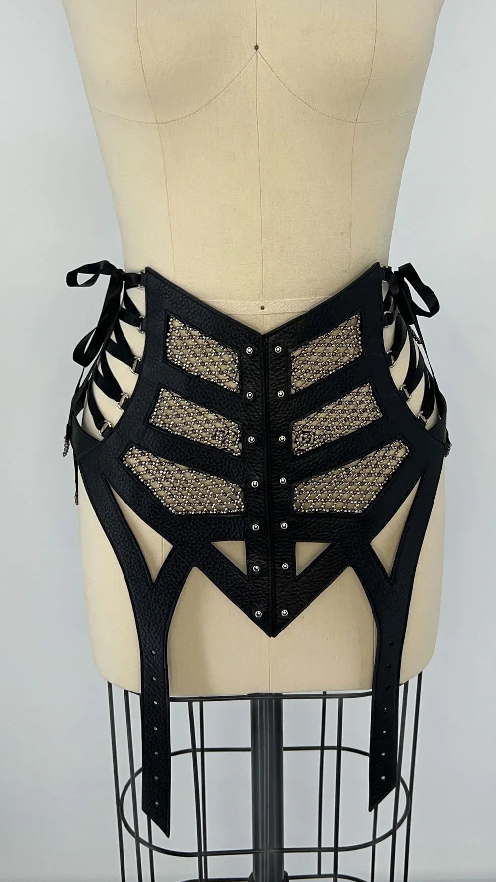 Lister Beaded Leather Girdle Belt