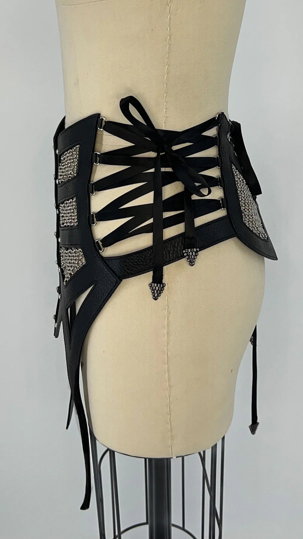 Lister Beaded Leather Girdle Belt