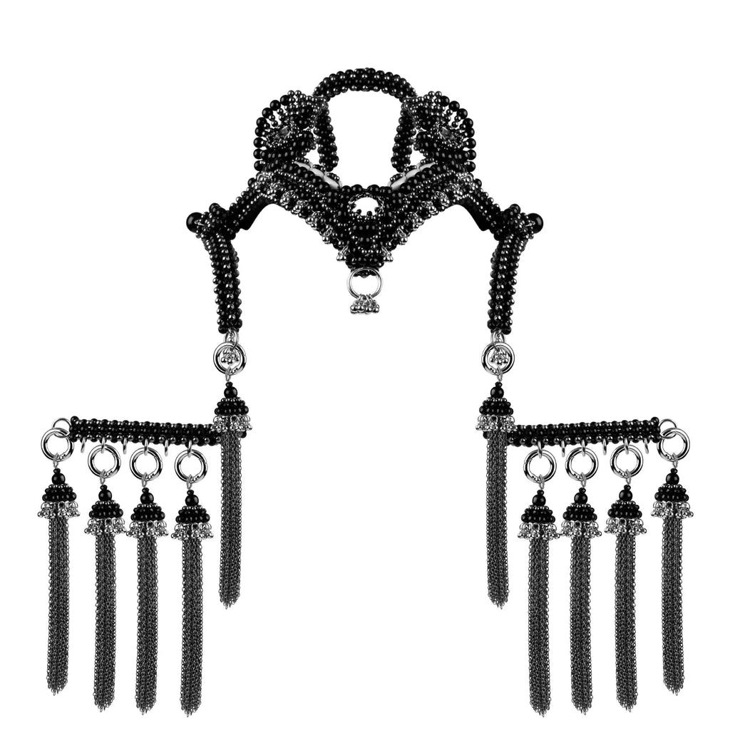 Jas Modular Headpiece System in Jet Black