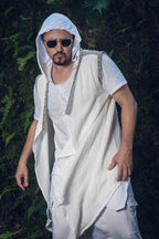 Kameleo Laser Cut Vest (White/Cream)