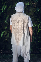 Kameleo Laser Cut Vest (White/Cream)