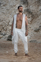 Kameleo Laser Cut Vest (White/Cream)