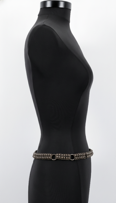 Beaded Adjustable Chain Belt with Removable Tassel - 7 Looks in 1