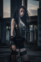 Cosmic Druid Laser Cut Chain Hood