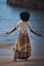 Samurai Wrap Skirt (Bronze/Gold)