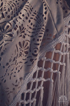 Laser Cut Mandala Fringe Shawl (3 in 1)