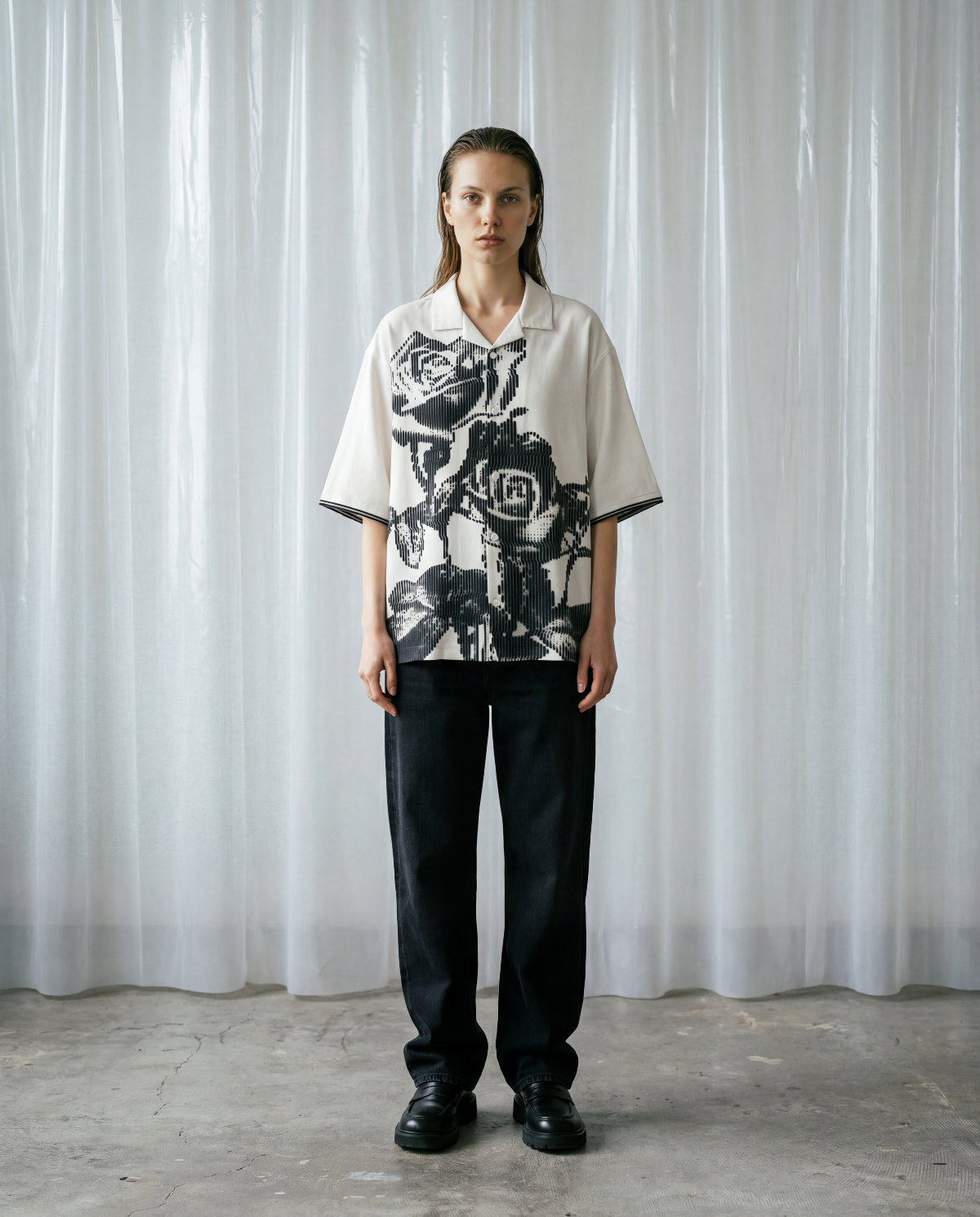 MORPH VISCOSE SHIRT - CREME