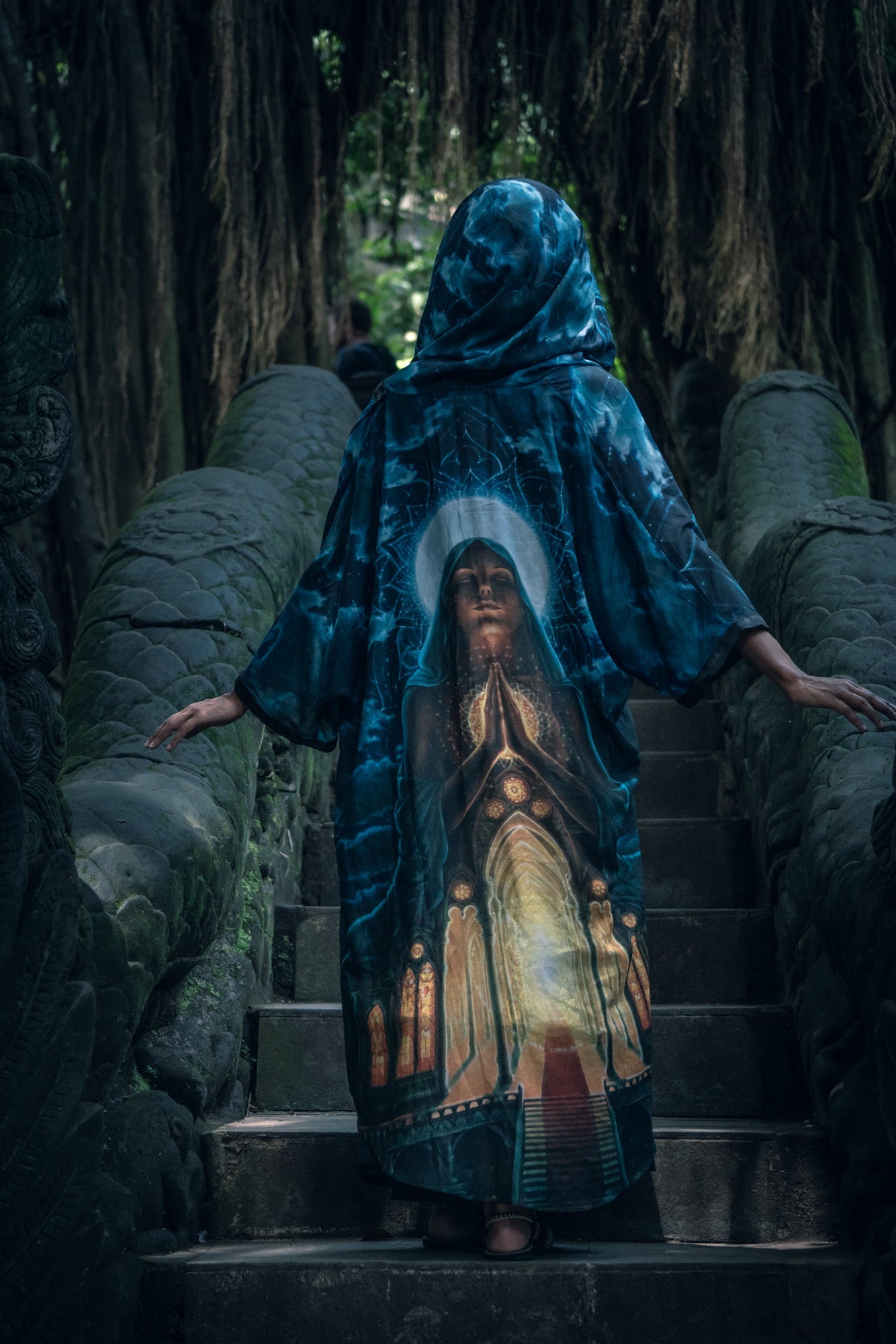 My Body, My Temple Hooded Kimono