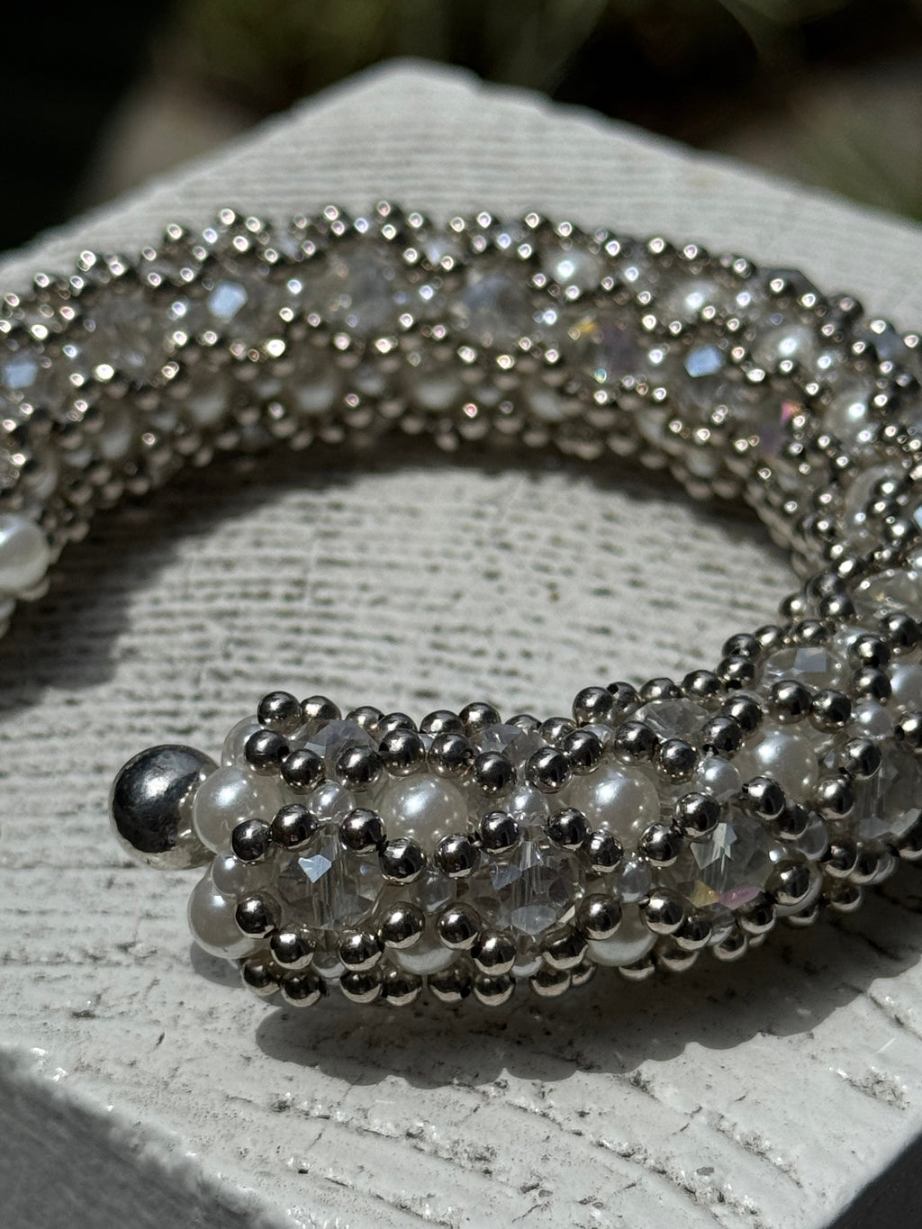 Nyx Cross-Beaded Cuff - 2 Color Variants