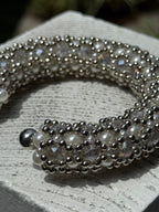Nyx Cross-Beaded Cuff - 2 Color Variants