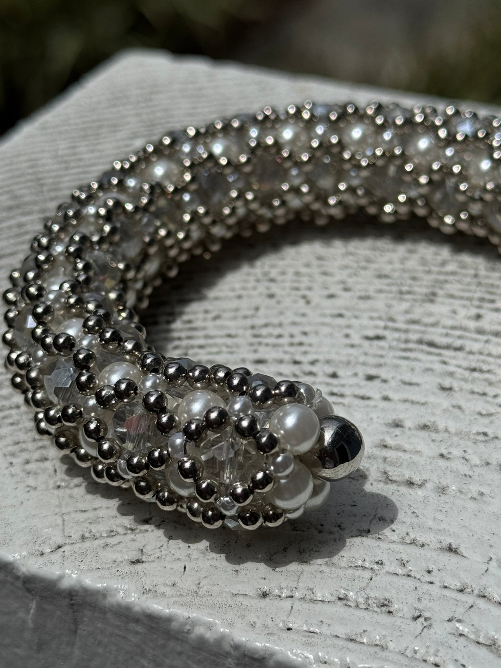 Nyx Cross-Beaded Cuff - 2 Color Variants