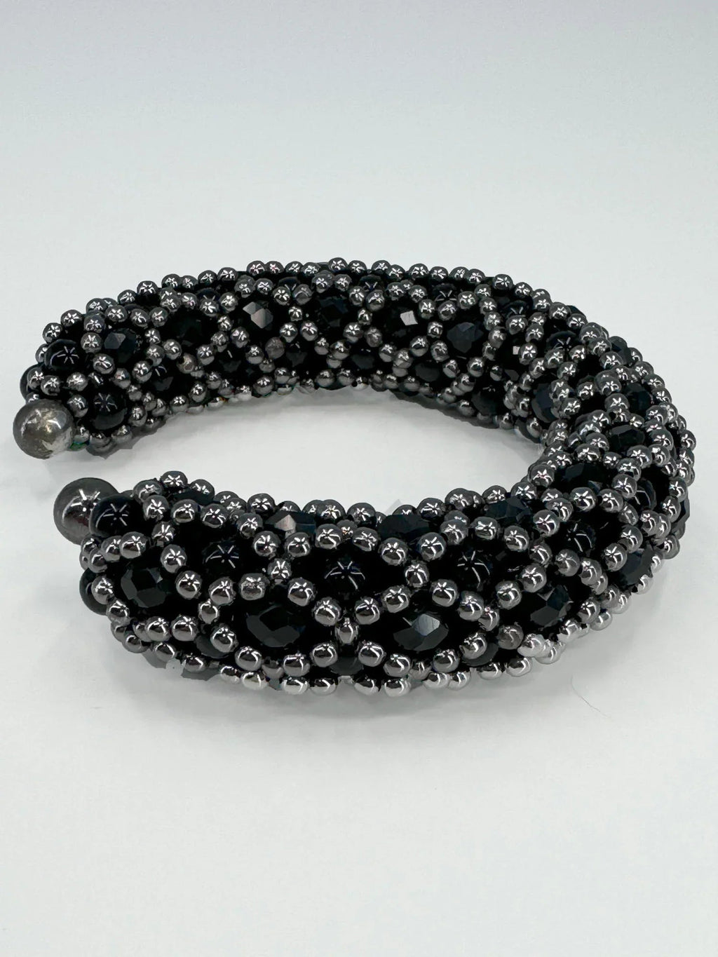 Nyx Cross-Beaded Cuff - 2 Color Variants