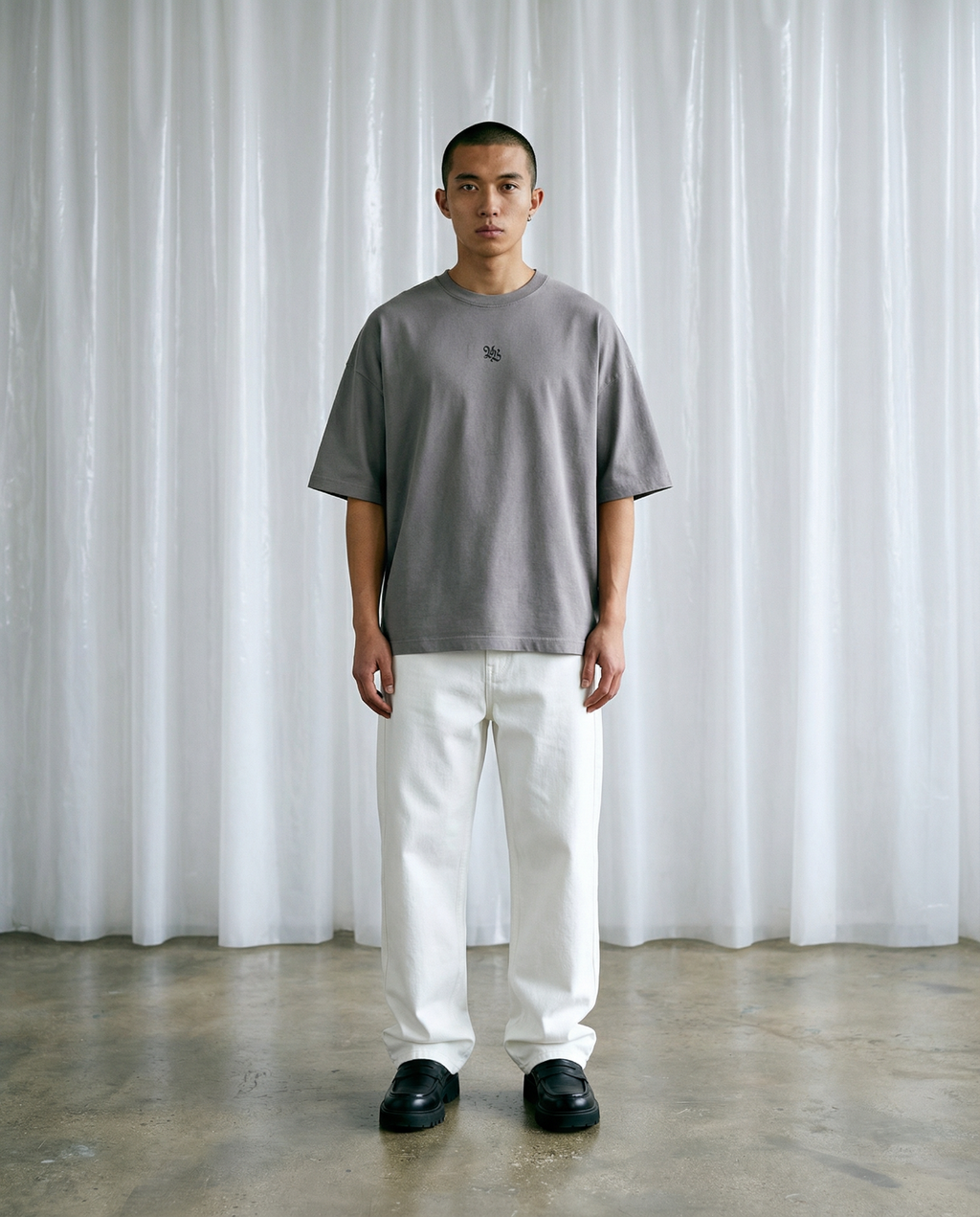 ORNAMENT PEACHED T-SHIRT - WASHED LAVA