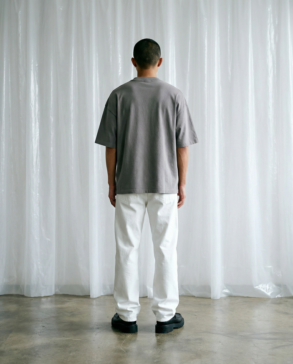 ORNAMENT PEACHED T-SHIRT - WASHED LAVA